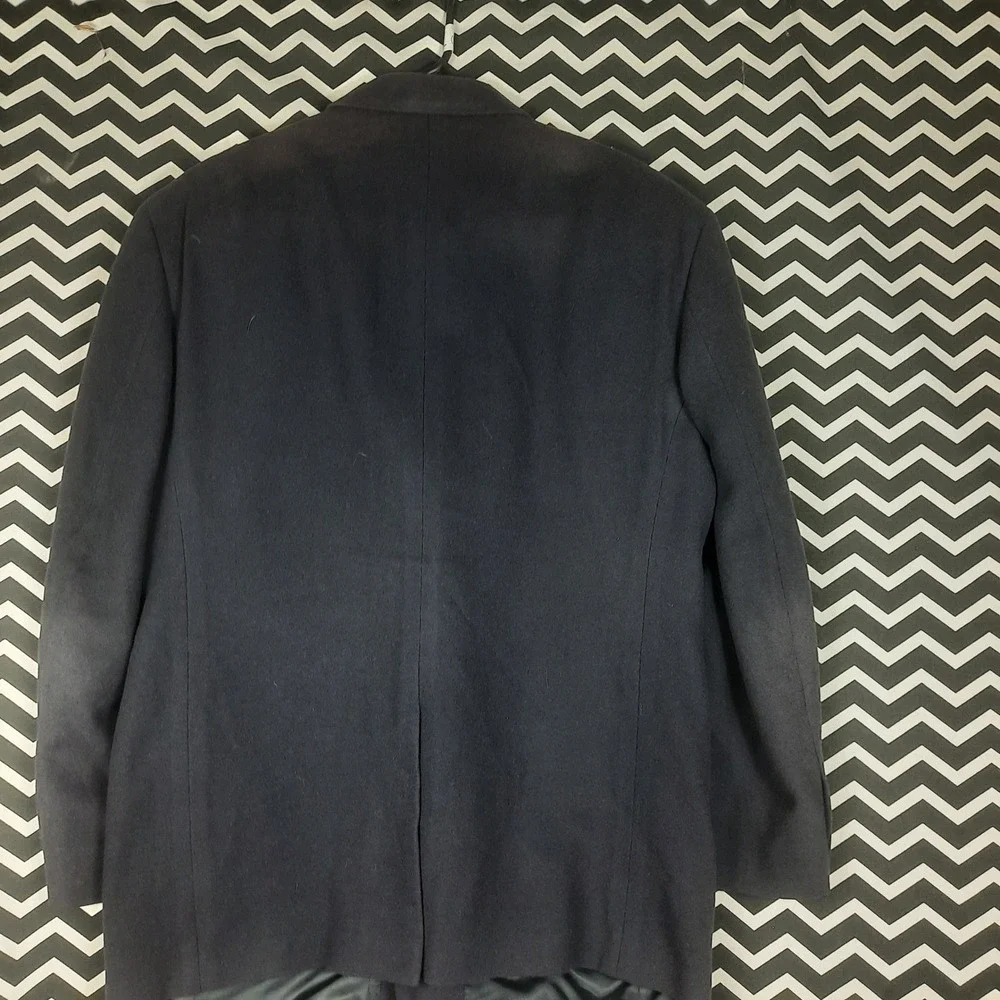 Brooks Brothers 346 Mens Navy Blue 100% Camel‎ Hair Jacket Blazer Sport Coat 46